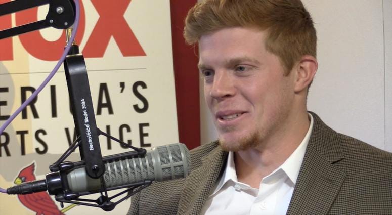 Brett Graves in the KMOX Sports studio Brett Graves in the KMOX Sports studio